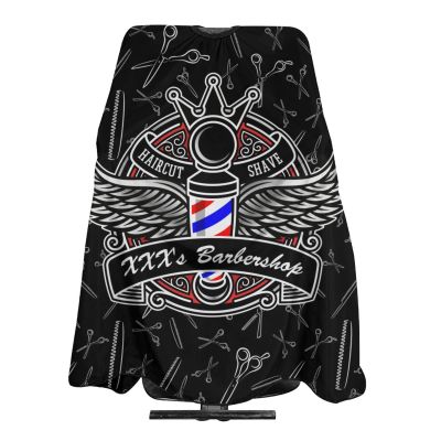 Custom Barber Cape - Add Your Photo, Text or Logo Personalized Salon Cape for Men, Customized Hair Cutting for Home Salon Barbershop