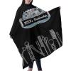Custom Barber Cape Hairdresser Cape, Add Your Photo Text or Logo Personalized Salon Cape for Men, Customized Hair Cutting Cape for Home Salon Barbershop view 2