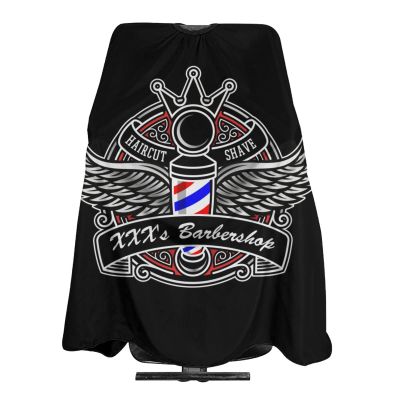 Custom Barber Cape Hairdresser Cape, Add Your Photo Text or Logo Personalized Salon Cape for Men, Customized Hair Cutting Cape for Home Salon Barbershop