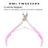 GMI-TWEEZERS - Professional Cuticle Remover, Cuticle Pusher And Cuticle Trimmer - Manicure Tool Cuticle Nippers - Durable Cuticle Cutter For Finger And Nail - Instant Cuticle Kit (Pink) view 2