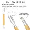 GMI-TWEEZERS - Professional Cuticle Remover, Cuticle Pusher And Cuticle Trimmer - Manicure Tool Cuticle Nippers - Durable Cuticle Cutter For Finger And Nail - Instant Cuticle Kit (Gold) view 4