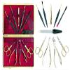 LOYONA 10 Pieces Luxurious Women's Manicure Set Handcrafted in Germany Nail Grooming Kit in 's Lustrous Surface Leather Case view 4