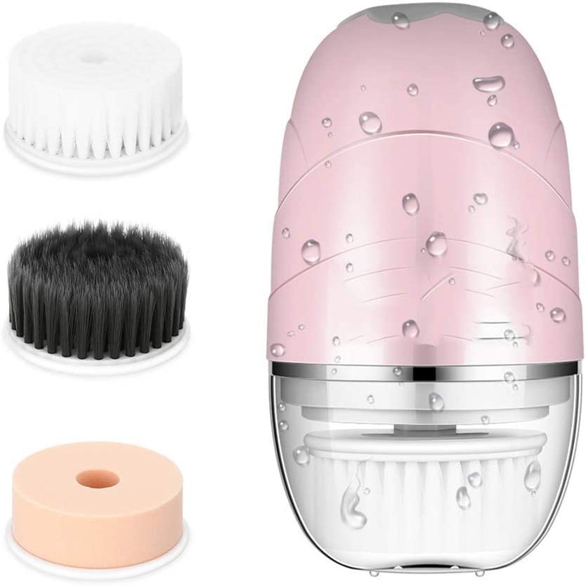 DULASP 3 in 1 Cleansing Brush, Blackhead Facial Skin Care Beauty Brush Instrument, Facial Cleaning Electric Brush