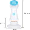 DULASP Silicone Facial Cleansing Brush, 3 in 1 Electric Facial Cleansing Brush, USB Charging Waterproof 2-Speed Adjustment Rotating Face Brush (Color : Blue) view 2
