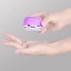 DULASP Facial Cleansing Brush, Electric Spin Facial Brush, 3 Levels Adjustable Silicone Waterproof Cleansing Instrument, Vibration Heating Beauty Instrument (Color : Purple) view 1