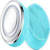 DULASP Facial Cleansing Brush, Electric Spin Facial Brush, 3 Levels Adjustable Silicone Waterproof Cleansing Instrument, Vibration Heating Beauty Instrument (Color : Blue) view 1
