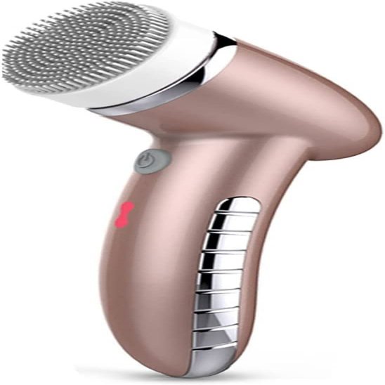 DULASP Electric Facial Cleansing Brush, USB Rechargeable Waterproof Face Brush with 4 Brush Heads, Spin Face Brush Set for Gentle Exfoliation and Deep Scrubbing (Color : White)