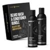 The Beard Struggle - Radiance Beard Wash & Conditioner Bundle - Silver Collection - Pack of 2, Alfheim's Forests - Nourish, Cleanse, Softens, & Strengthens Beard - Beard Wash and Conditioner for Men view 1