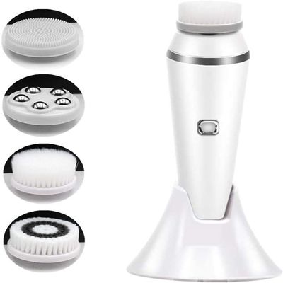 DULASP New 4-in-1 Electric Cleansing Brush, Waterproof Beauty Facial Silicone Pore Cleaner