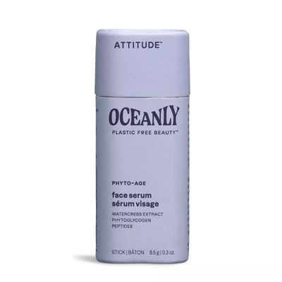 ATTITUDE Oceanly Face Serum Stick, EWG Verified, Plastic-free, Plant and Mineral-Based Ingredients, Vegan and Cruelty-free Beauty Products, PHYTO AGE, Unscented, 0.3 Ounce
