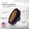Copper Dry Brushing Body Brush for Lymphatic Drainage by HAPPY SOL - Ion Charged Copper Bristles for Glowing Skin, Improve Blood Circulation and Reduce Stress view 2