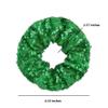 OTYOU 6 Pack Sequins Hair Scrunchies Rich Tones Scrunchy Metallic Bobbles Elastic Hair Bands Ties Glitter Ponytail Bun Holders Hair Accessories for Women Girls (Silver) view 3