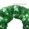 OTYOU 6 Pack Sequins Hair Scrunchies Rich Tones Scrunchy Metallic Bobbles Elastic Hair Bands Ties Glitter Ponytail Bun Holders Hair Accessories for Women Girls (Green) view 3