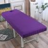 ZYFAB Massage Table Sheet, Massage Couch Fitted Sheets for Beauty Salon Spa Forepart Hole Elastic All-Round Wrap Massage Bed Cover,Purple,185x70cm view 1