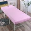 ZYFAB Massage Table Sheet, Massage Couch Fitted Sheets for Beauty Salon Spa Forepart Hole Elastic All-Round Wrap Massage Bed Cover,Pink,190x70cm view 1