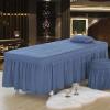 ZYFAB Quilted Beauty Bedskirt,Solid Salon Massage Table Bed Sheet Bedspread Massage Sheet SPA Bed Full Cover with Skirt,H,80 * 190cm view 1