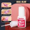 Teenitor 12 Colors Almond Press On Nails Short Length, Almond Shaped Press On Nails With Glue, Press On Nails Medium Almond, Almond Acrylic Nails Press On Almond Nails view 4