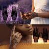 QSTOHENA 14 Sheets Henna Tattoo Stencils Kit for Hand Body Art, Indian Arabian Temporary Tattoo Template Mehndi Stencil Stickers view 3