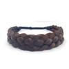 STHEJFB Braided Headband 5 Strands Synthetic Classic Chunky Elastic Braid Headband Women Ms Bohemian Trendy Hair Braid (brownish black) view 1
