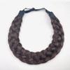 STHEJFB Braided Headband 5 Strands Synthetic Classic Chunky Elastic Braid Headband Women Ms Bohemian Trendy Hair Braid (brownish black) view 2