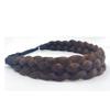 STHEJFB Braided Headband 5 Strands Synthetic Classic Chunky Elastic Braid Headband Women Ms Bohemian Trendy Hair Braid (brownish black) view 3