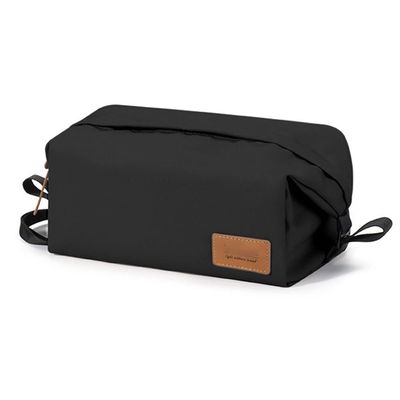 Travel Bag for Toiletries, Outdoor Camping Large Capacity Square Wash Toiletry Bag Waterproof Storage Bag Travel Cosmetic Bag,for Toiletries Accessories (Color : Black)