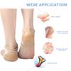 Moisturizing Heel Socks, 2 Pairs Soft Gel Lined Heel Socks for Dry Rough Cracked Feet, Gel Heel Repair Socks Overnight Moisturizing Spa Socks for Softening and Repairing Chapped Feet Skin Care (Skin) view 3
