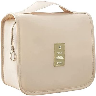 Travel Bag for Toiletries, Simple Outdoor Portable Large-Capacity Toiletry Bag Cosmetic Bag Finishing Bag Camping Travel Toiletries Storage Bag (Color : White)