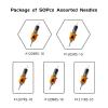BIGWASP Energy Tattoo Cartridge Needles 50pcs Assorted Finger Ledge Tattoo Needle Round Shader 0.35mm Mixed #12 Standard RS (3RS 5RS 7RS 9RS 11RS) for Rotary Tattoo Machine view 2