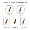 BIGWASP Energy Tattoo Cartridge Needles 50pcs Assorted Finger Ledge Tattoo Needle Round Liner 0.30mm Mixed #10 Bugpin RL (3RL 5RL 7RL 9RL 11RL) for Rotary Tattoo Machine view 2