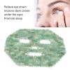 Face Eye Mask Jadestone Cover Face Massage Jadestone Sleeping Cover for Spa Dark Circles (Fuchsite Quartzite) view 3