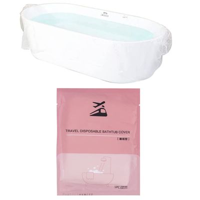 20pcs Travel Disposable Bath Bag Large Bathtub Liner Plastic Bag Thickened Plastic Film Hotel Bath Bag for Household and Hotel Bath Tubs