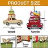 Personalized Barber Box Car Ornament, Barber Keychain, Gift for Him Barber Shop Owner, Custom Name Barber Ornament for Christmas Tree, Barber Shop Gift view 2