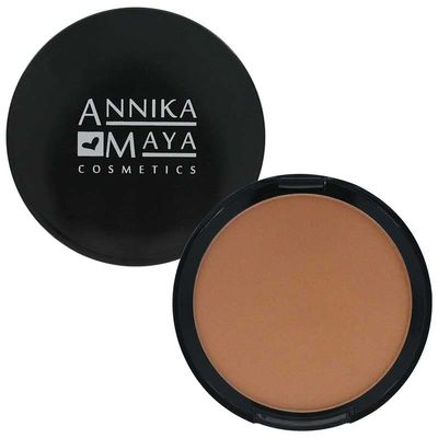 Annika Maya Mineral Powder Foundation, Buildable Coverage, Hypoallergenic, Made in the USA (Mocha)