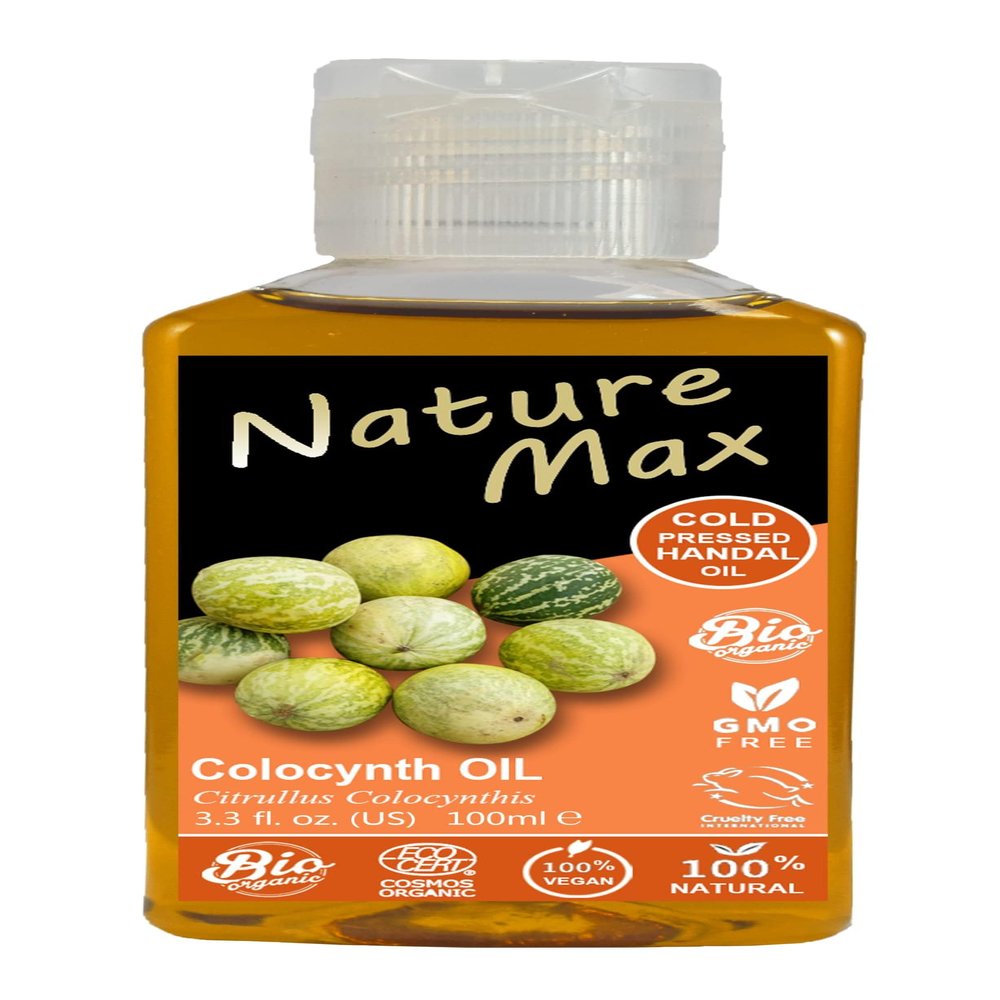Nature Max Handal Citrullus Oil Natural Undiluted Pure For Hair Skin Care & Food Cold Pressed Premium (1 Pack = 3.38 oz / 100 ml)