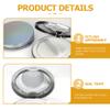 Lurrose Setting 2pcs Loose Compact Container with Puff Empty Portable Plastic Case Loose Compact Case with Mirror Makeup Sponge view 2