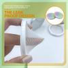 Lurrose Setting 2pcs Loose Compact Container with Puff Empty Portable Plastic Case Loose Compact Case with Mirror Makeup Sponge view 3