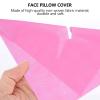 Healifty 100pcs Disposable Headrest Massage Covers Soft Non-Woven Facial Pillow for Spas Salons and Safe and Gentle for Skin Pink Color view 2