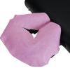 Healifty 100pcs Disposable Headrest Massage Covers Soft Non-Woven Facial Pillow for Spas Salons and Safe and Gentle for Skin Pink Color view 3
