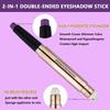 OVIQERKI 18 color eyeshadows stick shimmer,Highlighter waterproof eyeshadow pen,Colour pop eye makeup (Lavender Purple #08) view 3