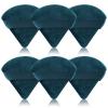 Pimoys 6 Pieces Powder Puff Face Soft Triangle Makeup Puff for Loose Powder Body Powder, Cosmetic Foundation Sponge Velour Setting Powder Puff(Peacock Blue) view 1