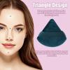 Pimoys 6 Pieces Powder Puff Face Soft Triangle Makeup Puff for Loose Powder Body Powder, Cosmetic Foundation Sponge Velour Setting Powder Puff(Peacock Blue) view 2