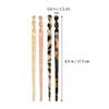 KALLORY 4Pcs Acetate Hair Sticks, Tortoise Shell Hair Pin Leopard Hairpins Hair Styling Tools for Girls Women view 2