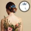 KALLORY 2pcs Butterflies Hairpin Temperament Butterflies Tassel Hair Clip Women Hair Barrettes view 3