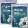 Cliganic Super Jumbo Cotton Balls (400 Count) - Hypoallergenic, Absorbent, Large Size, 100% Pure view 1