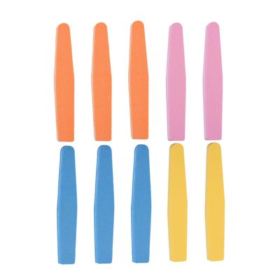 minkissy 10pcs Nail File Professional Manicure Tools for Nail Care Multi-Sided Design for Easy Polishing and Portable