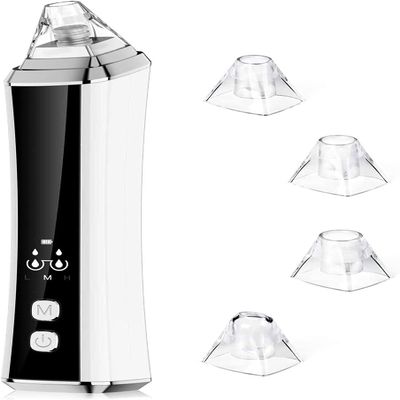 EZAGMWGFB Blackhead Remover Vacuum, USB Rechargeable Electric Face Comedo Extractor Kit with 4 Adjustable Suction Headfor Facial Skin