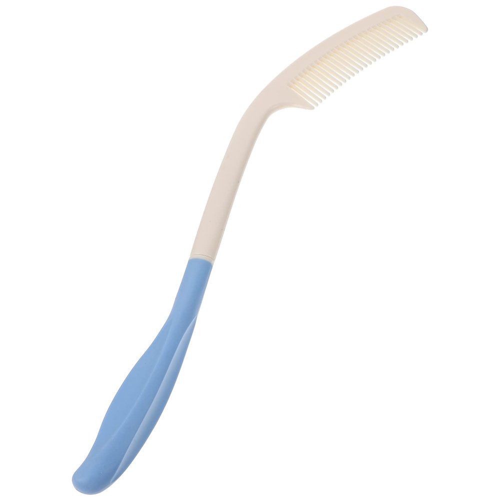 Healvian Long Reach Handled Comb Curved Hair Comb for Elderly and Disabled People Inconvenient Hand Upper Limb Activities