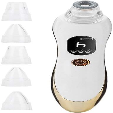 EZAGMWGFB Facial Pore Cleaner, Electric Blackhead Removal, Portable Device Microcrystalline Vacuum Suction Skin Cleansing Tool