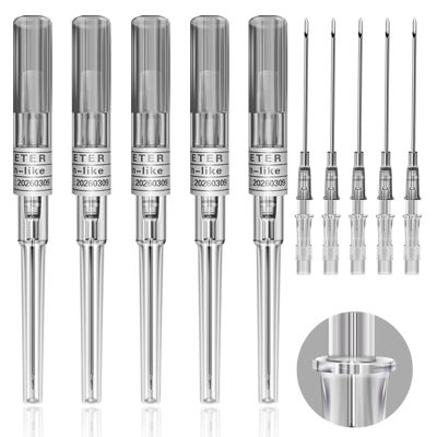 Catheter Piercing - Prgislew 5Pcs Catheter Piercing 16G IV Catheter Ear Nose Piercing Hollow Catheter for Lip Tongue Belly Navel Nipple Cartilage Piercing Kit